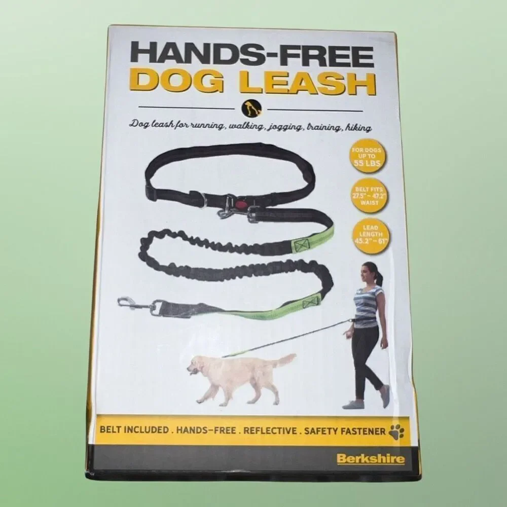 NIB Berkshire Handsfree Reflective Dog Leash for Walking Jogging Running Hiking